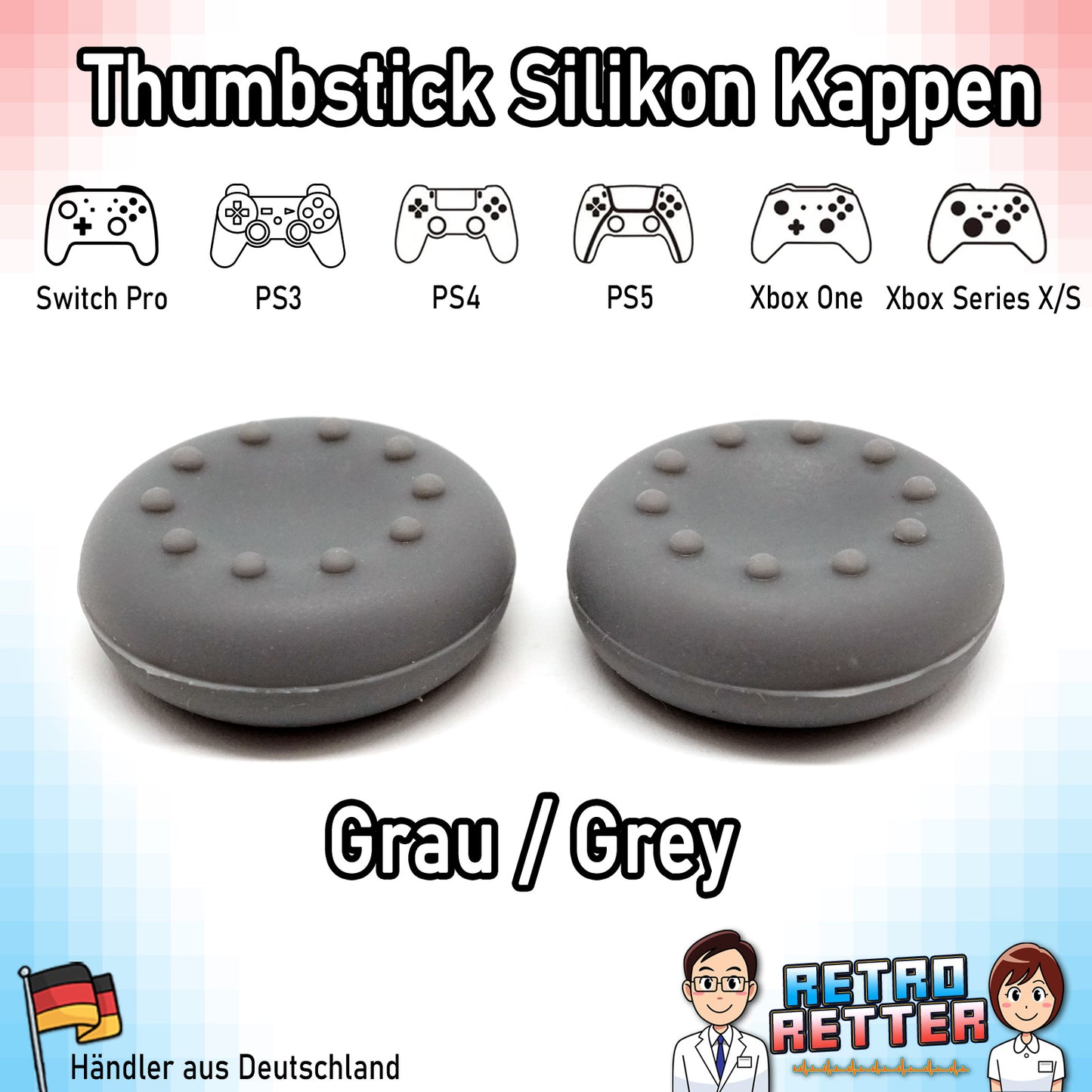 Controller Thumbstick Grip Kappen - für PlayStation, Xbox, Switch -