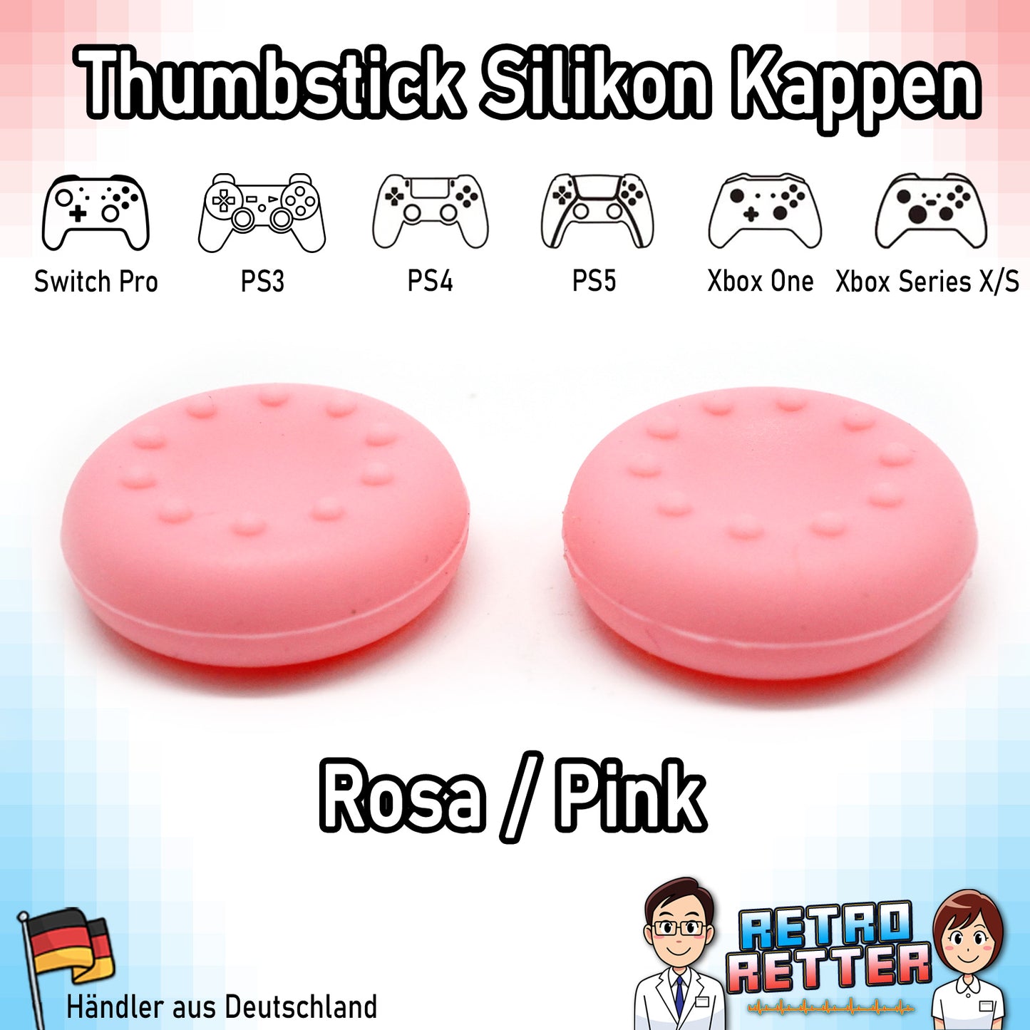 Controller Thumbstick Grip Kappen - für PlayStation, Xbox, Switch -