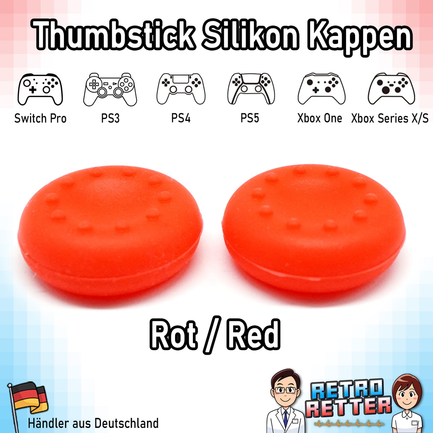 Controller Thumbstick Grip Kappen - für PlayStation, Xbox, Switch -