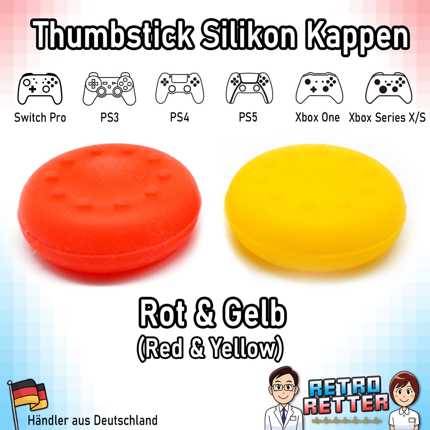 Controller Thumbstick Grip Kappen - für PlayStation, Xbox, Switch -