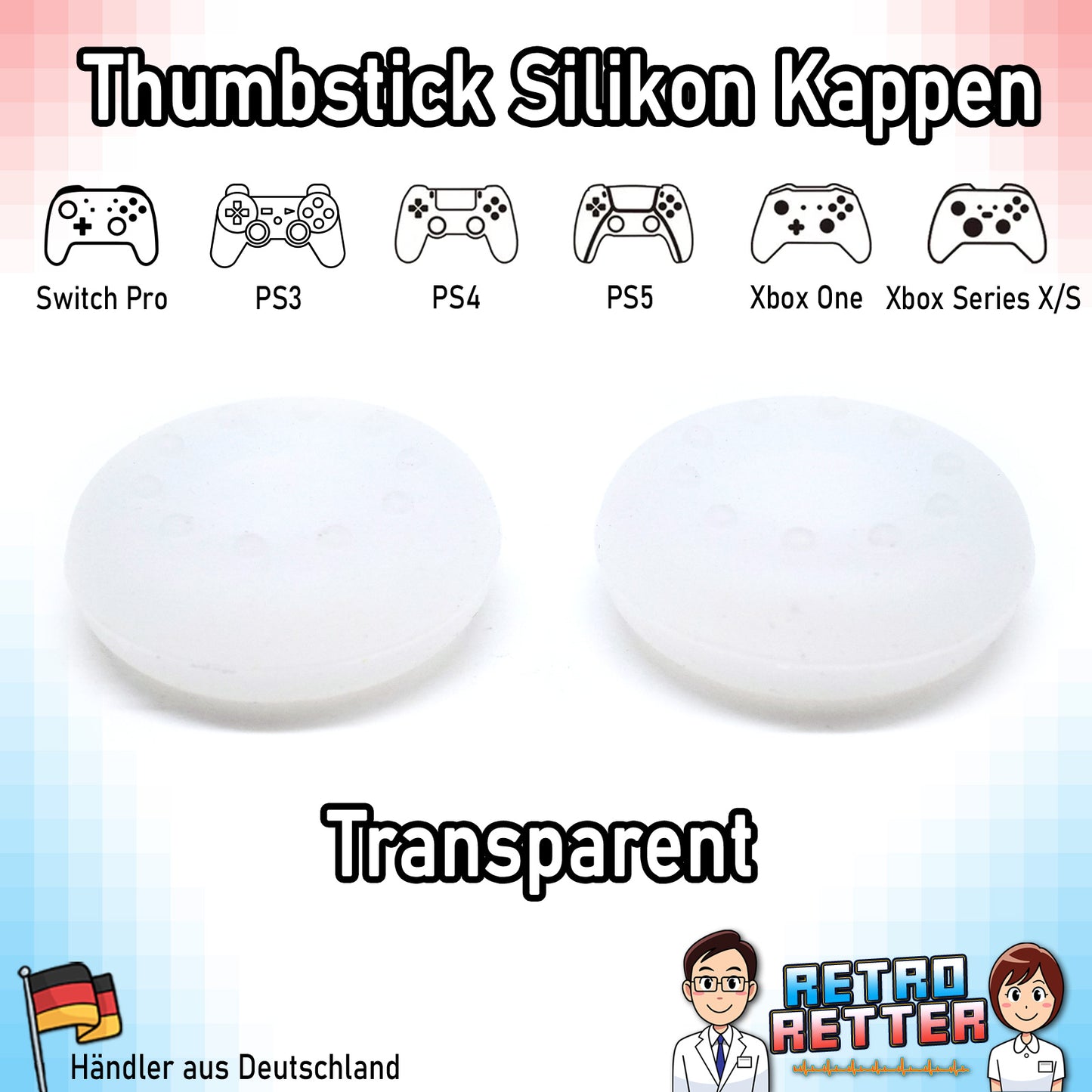 Controller Thumbstick Grip Kappen - für PlayStation, Xbox, Switch -