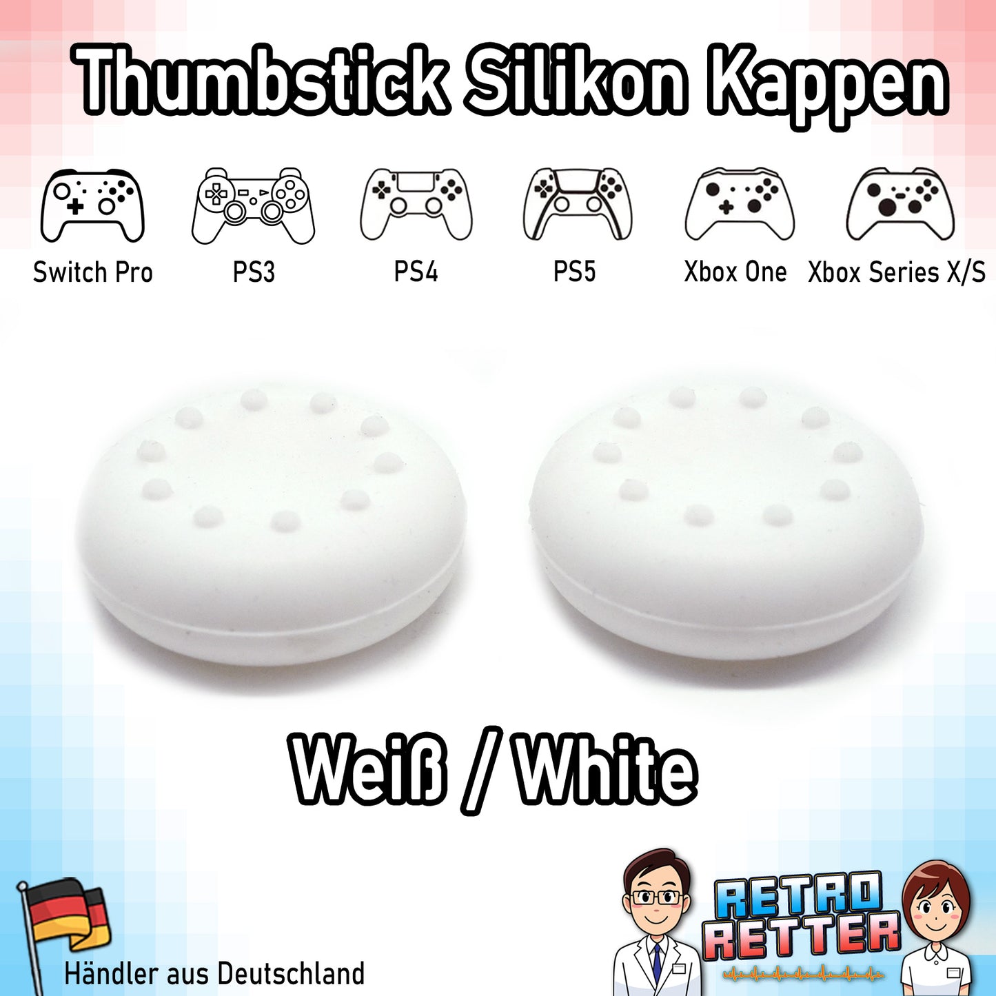 Controller Thumbstick Grip Kappen - für PlayStation, Xbox, Switch -