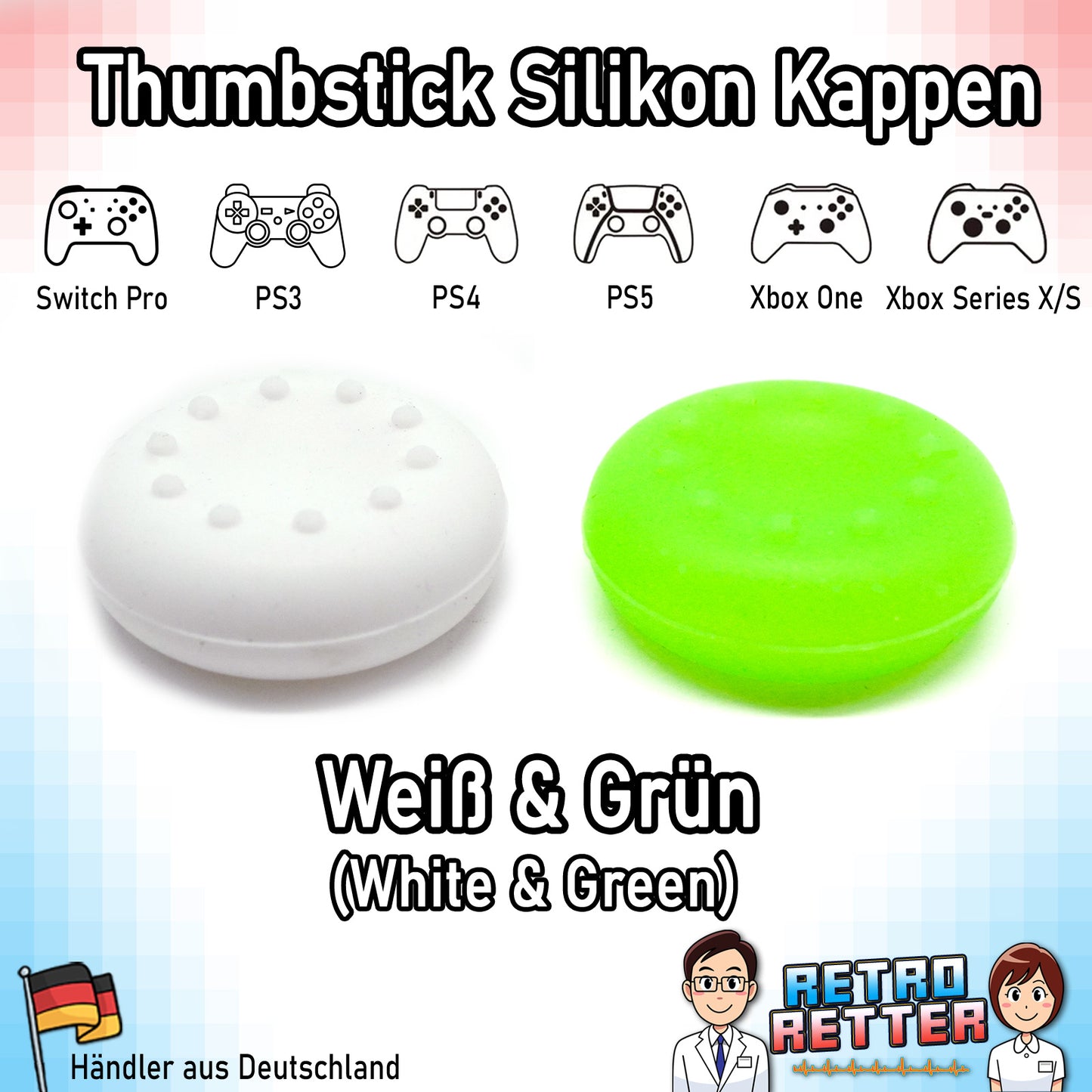 Controller Thumbstick Grip Kappen - für PlayStation, Xbox, Switch -