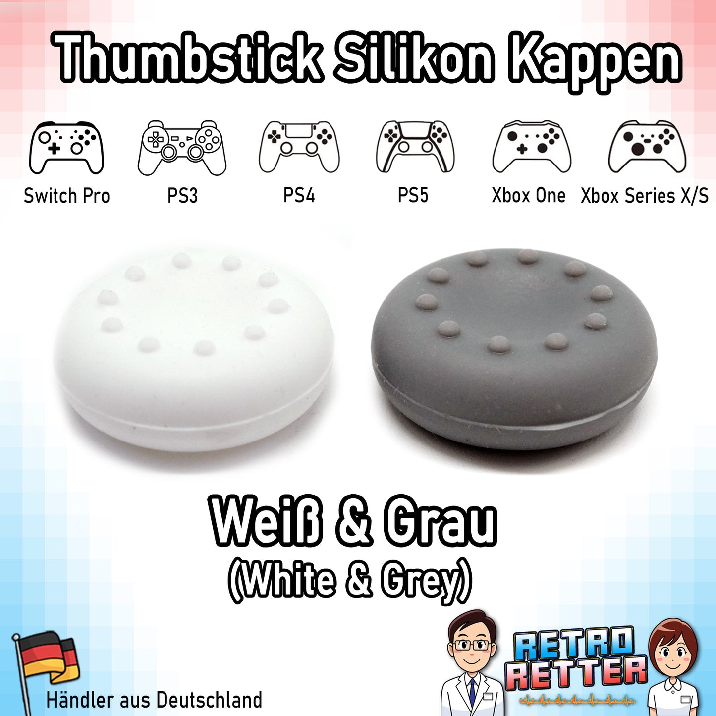 Controller Thumbstick Grip Kappen - für PlayStation, Xbox, Switch -