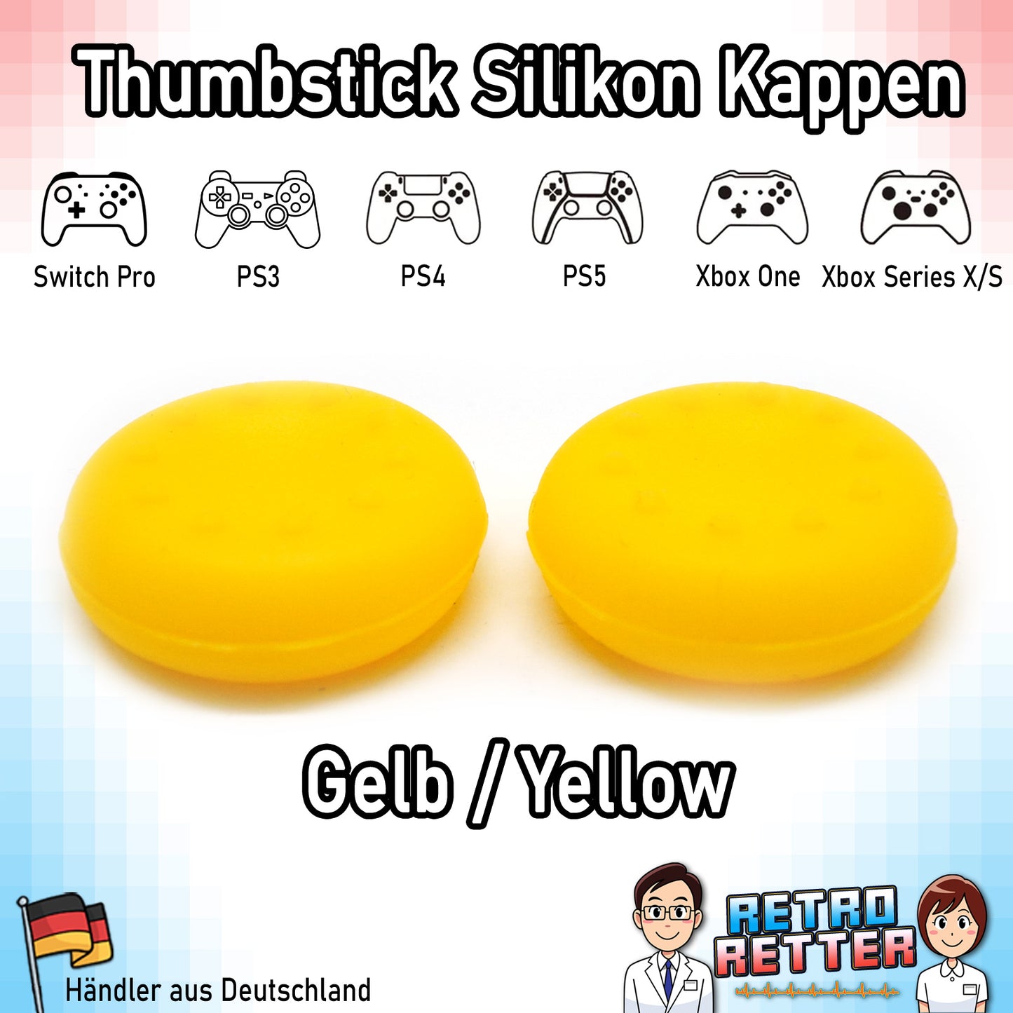 Controller Thumbstick Grip Kappen - für PlayStation, Xbox, Switch -