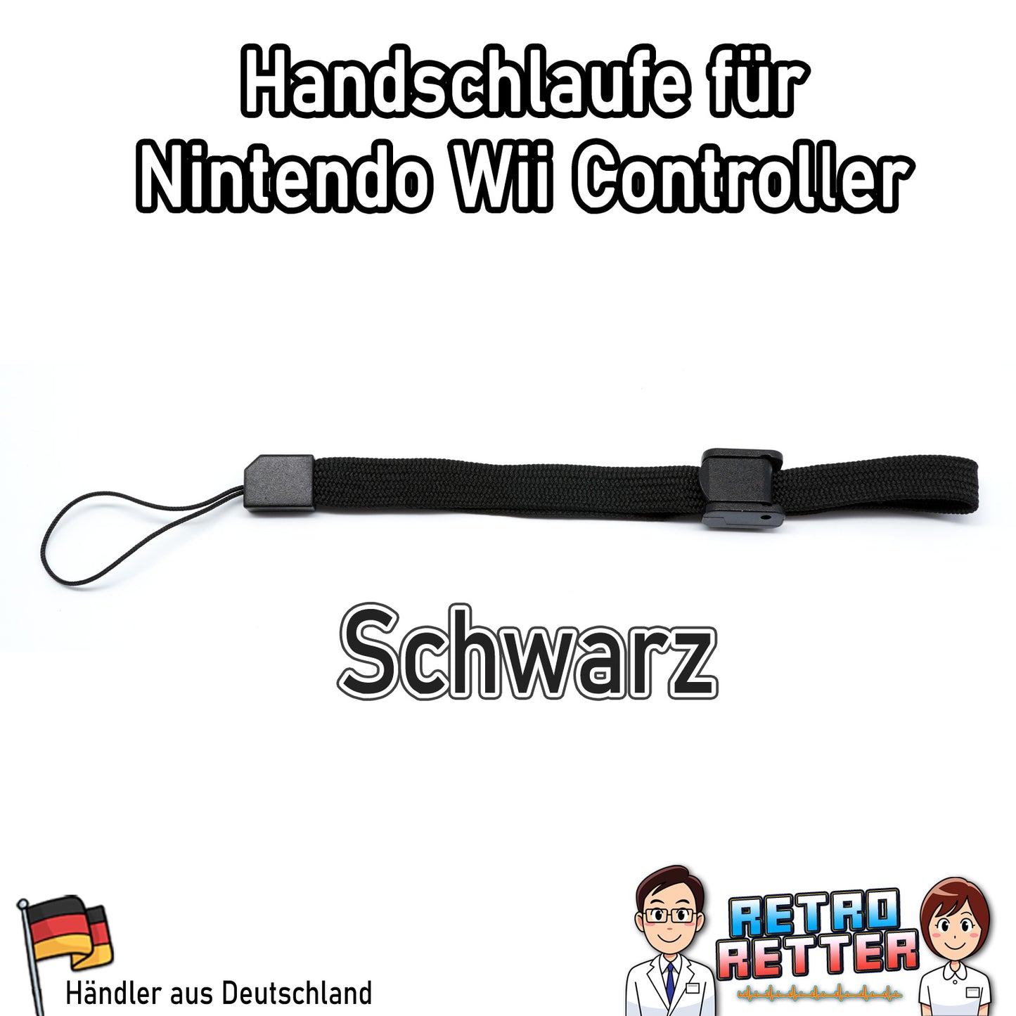 Verstellbare Handschlaufe für Nintndo Wii & Wii U Controller
