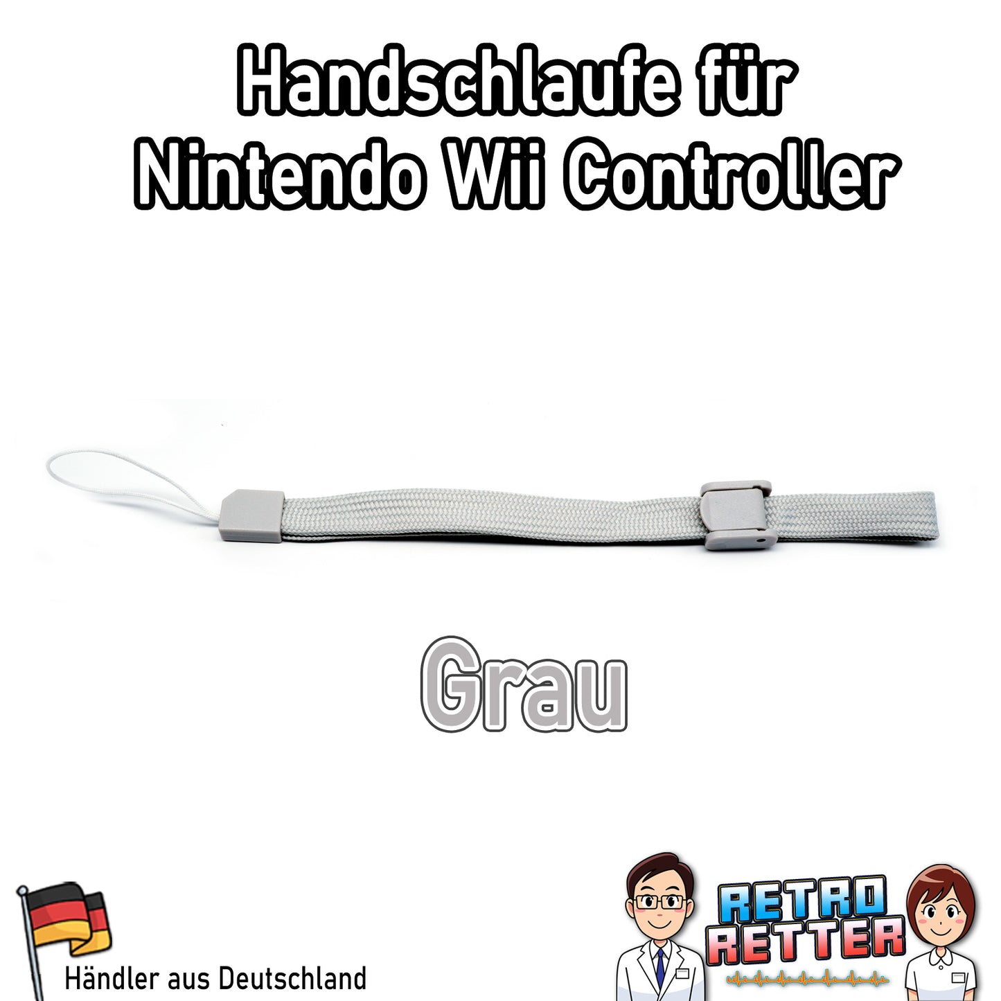 Verstellbare Handschlaufe für Nintndo Wii & Wii U Controller