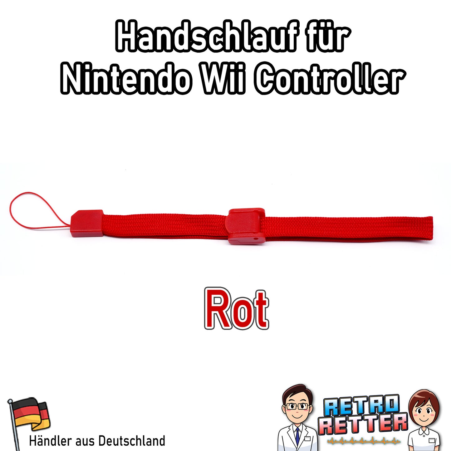 Verstellbare Handschlaufe für Nintndo Wii & Wii U Controller