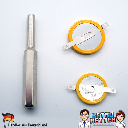 Speicher Batterie Tausch Set 1x CR1616 + 1x CR2025 + 3,8 Sicherheits-Bit