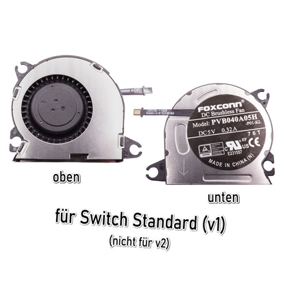 Gehäuselüfter für Nintendo Switch (Standard v1/Lite/OLED)