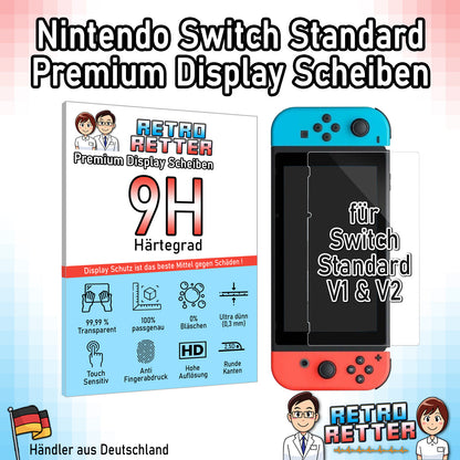 2x Display Panzerfolie für Nintendo Switch Konsolen (V1/V2/Lite/OLED)