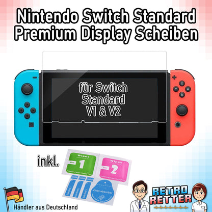 2x Display Panzerfolie für Nintendo Switch Konsolen (V1/V2/Lite/OLED)