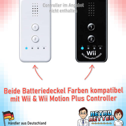 Wii Controller Batteriedeckel - Weiß oder Schwarz